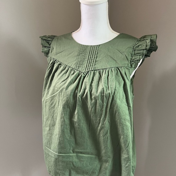 J. Crew Factory Pleated ruffle top - Picture 5 of 8